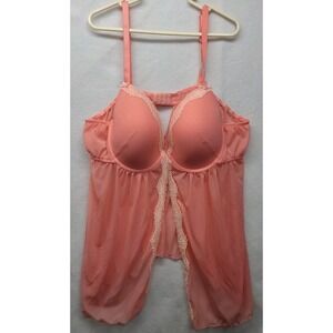 Passion Forever Womens Baby Doll Nightgown 3X  Open‎ Front Adjustable Straps